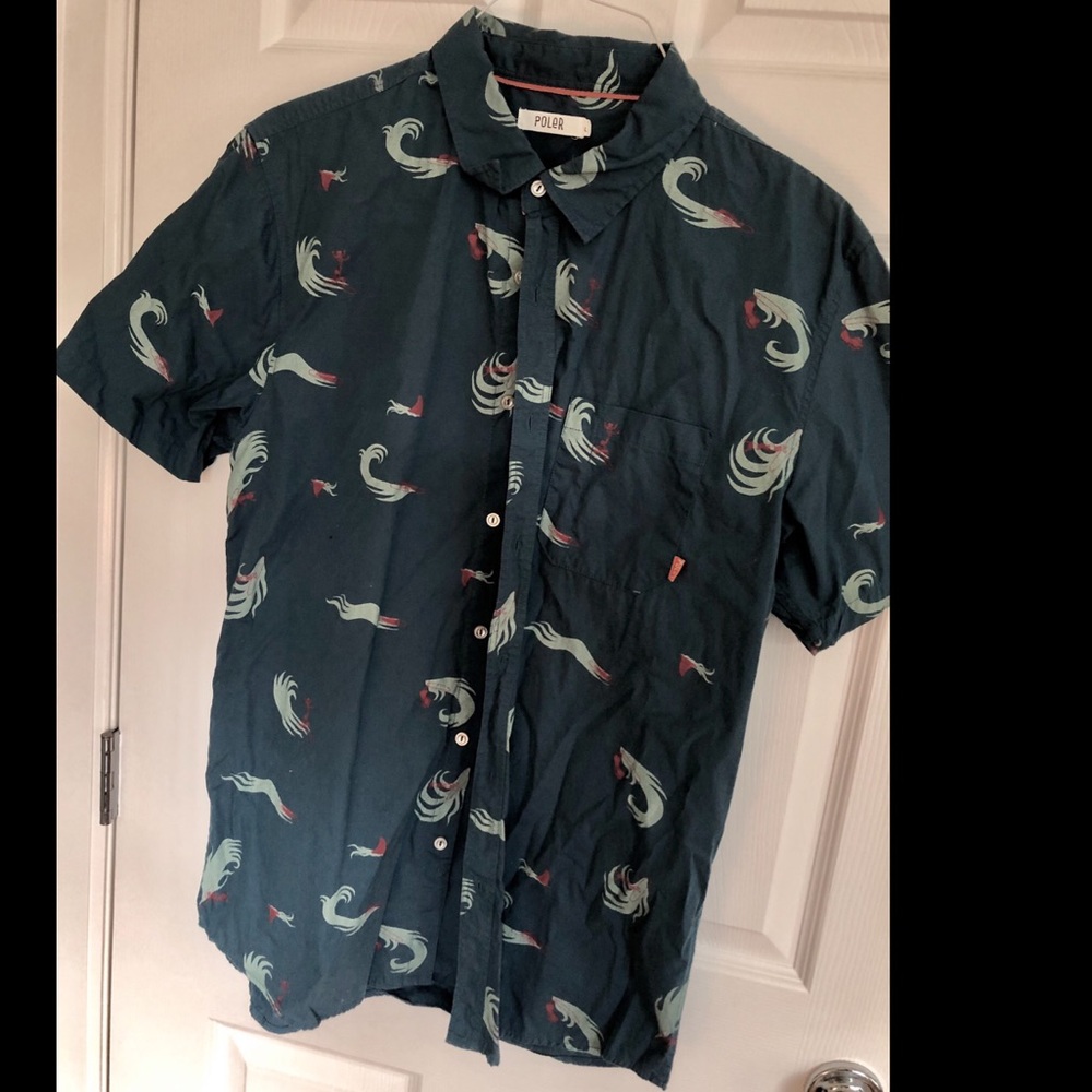 Poler short sleeve button up